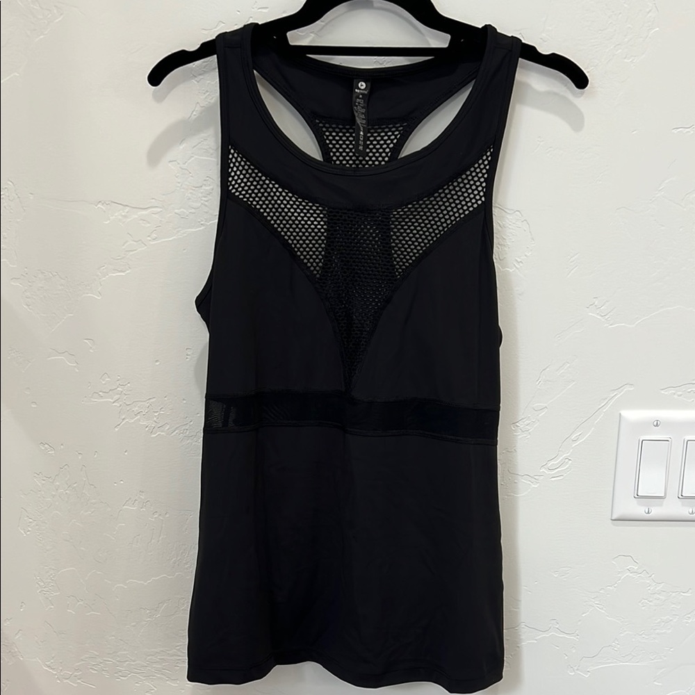 90 Degree By Reflex Black Sleeveless Cut Out Tank Top